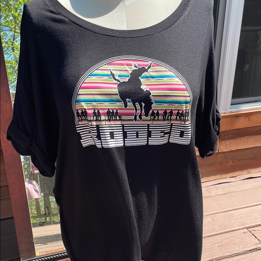 Black Rodeo Graphic T-Shirt